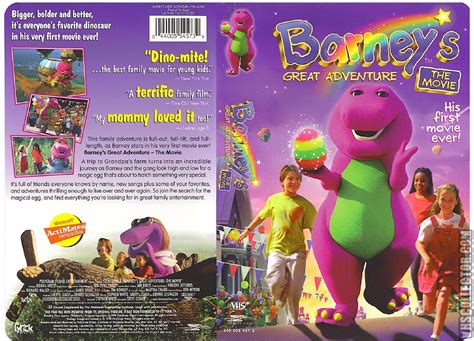 Image Barneys Great Adventure Vhs Front Spine And Back Covers