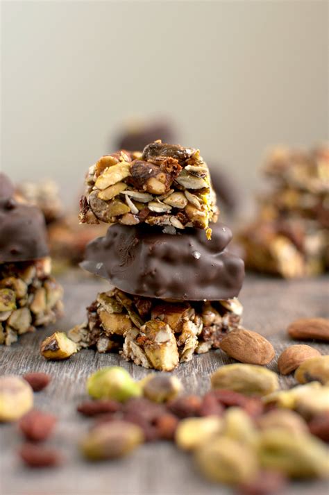 'it's time we began training for our next. Sweet and Salty Chocolate Nut Clusters - The Organic Dietitian