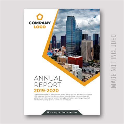 Corporate Annual Report Cover Design Vector Premium Download