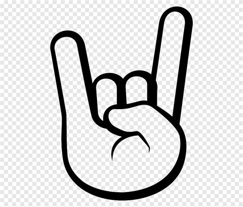Signo De Los Cuernos Emoji Símbolo De La Música Rock Emoji Mano Rock