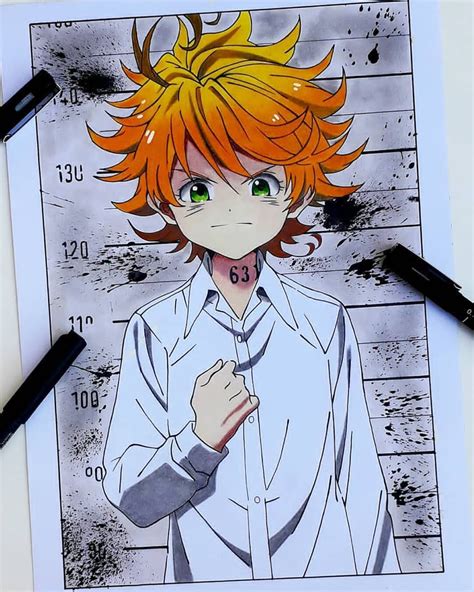 The Promised Neverland Emma 63194 Traditional Art Anime Artwork Anime Featured Artist