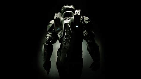 Wallpaper Black Monochrome Halo Master Chief Darkness Screenshot