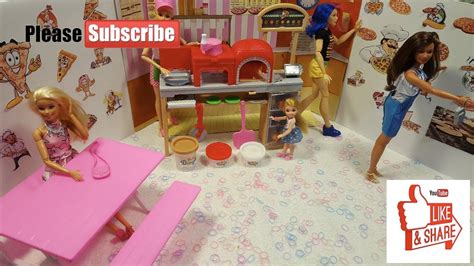Barbie And Chelsea At The Pizza Parlor Youtube