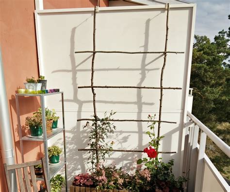 Balcony Trellis Without Harming Walls 4 Steps With Pictures