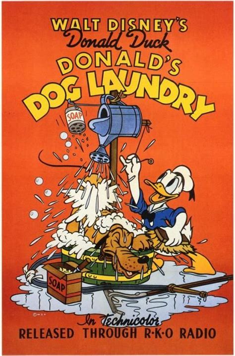 Donalds Dog Laundry Vintage Disney Posters Disney Movie Posters