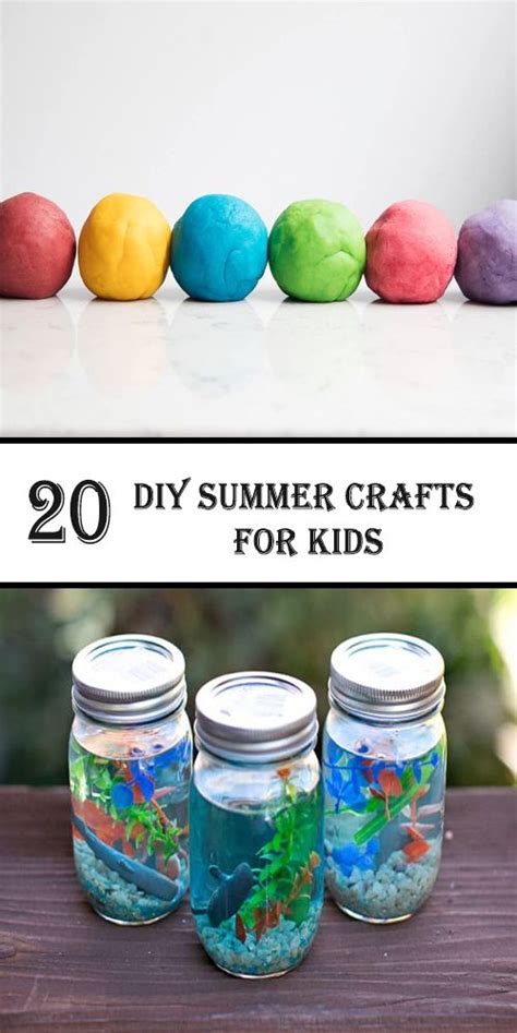 20 Diy Summer Crafts For Kids Diy Summer Crafts Summer Crafts For
