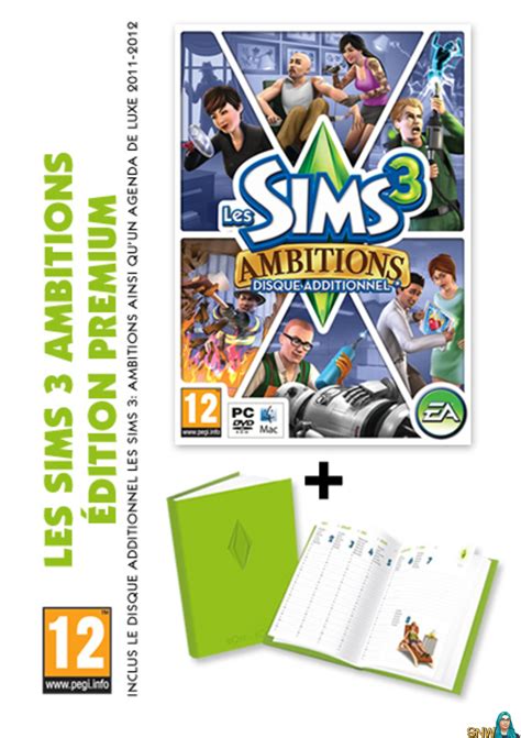 Les Sims 3 Ambitions Agenda Deluxe Edition Premium Snw