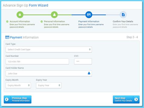 Multi Step Form Wizard Jquery Validation By Logicalstack Codecanyon