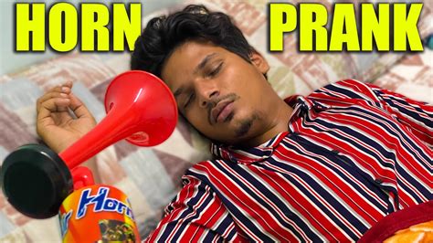 Air Horn Prank On Husband 😂 Funniest Reactions Ever 🤣 Spread Love Satheesh Shanmu Youtube
