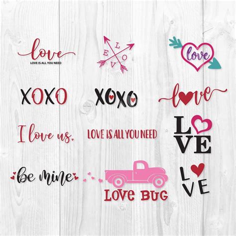 Valentine Svg Dxf Png Bundle Love Svg Cut File