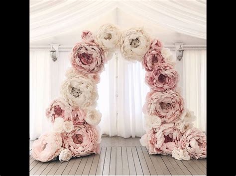 Paper Flowers Arch Свадьба своими силами Свадебные идеи Свадебные