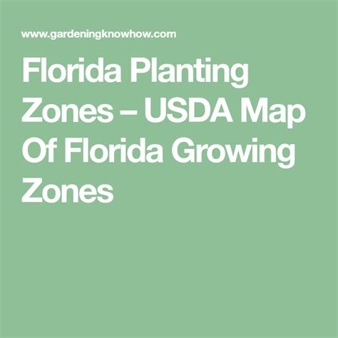 Map Of Usda Growing Zones For Florida Map Of Florida Usda Usda Zone Map