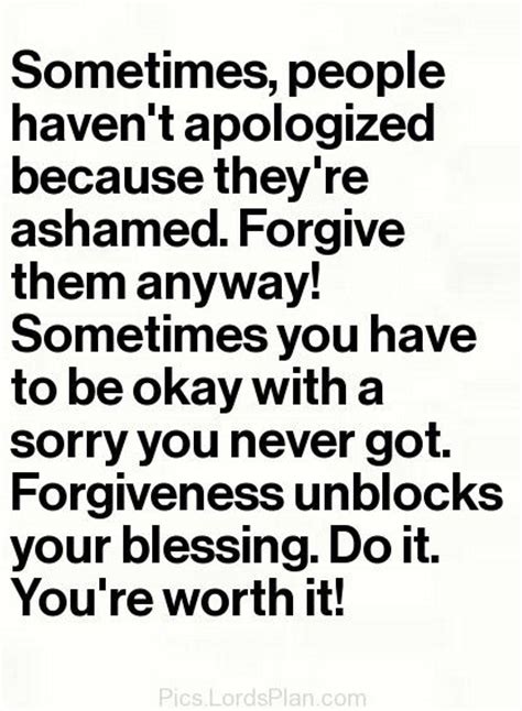 Forgiveness Unblocks Your Blessings Uplifting Quotes Forgiveness