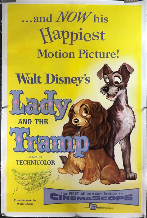 lady and the tramp original classic walt disney movie poster original vintage movie posters