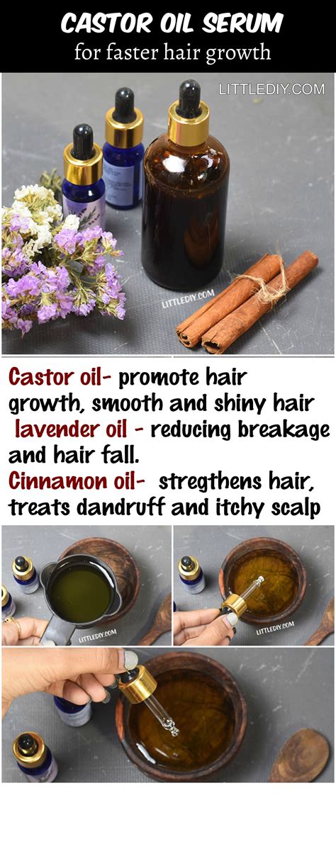 Castor oil is said to help hair grow faster and thicker, and is popular around the world as a hair growth accelerant. Castor oil hair serum #diy | Hair growth secrets, Hair ...