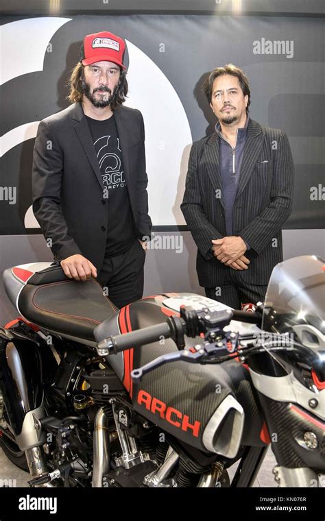 Keanu Reeves Presents The Arch Motorcycle During The Eicma 2017 Featuring Keanu Reeves Hard