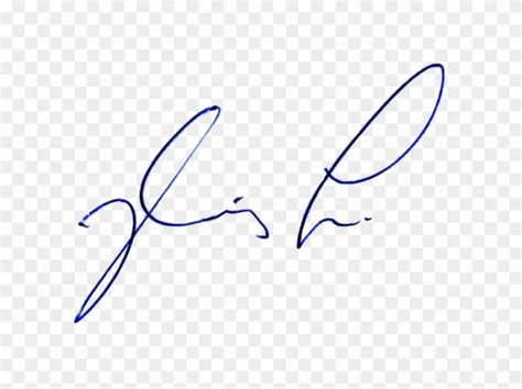 Transparent Blue Signature Signature With Blue Ink Free Transparent