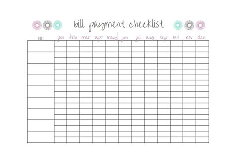 Impressive Free Monthly Calendar Checklist Template Marketing