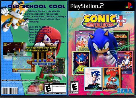 Sonic Mega Collection Plus Playstation 2 Box Art Cover By