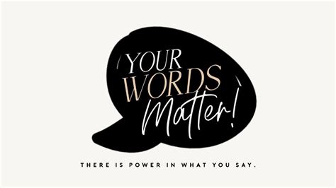 Your Words Matter The Ministry Of Words Youtube