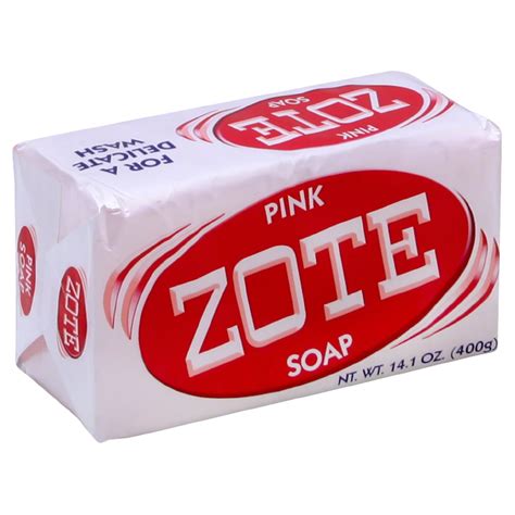 They help form the fatty acid in the soap that surround greasy residue and lifts them from clothes. Zote Pink Soap, 14.1 oz (400g)