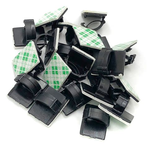 20pcs Self-Adhesive Cable Clips Set - Amtech