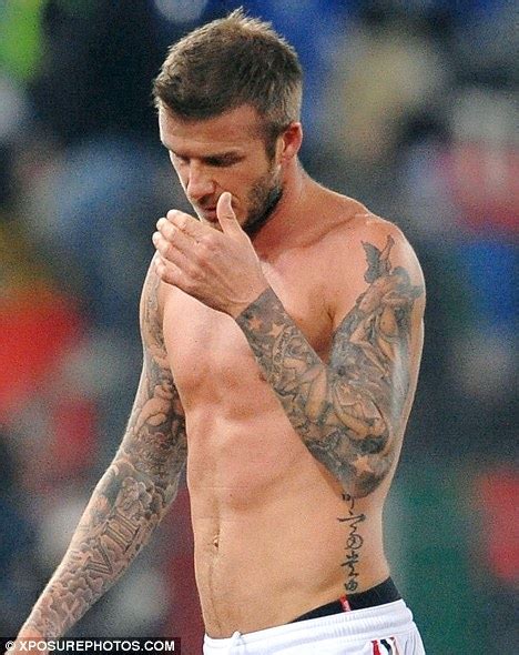 David beckham is loved by all, his fans truly massive and regarded a heartthrob, by almost all women. David Beckham censors his new Renaissance tattoo | Daily ...