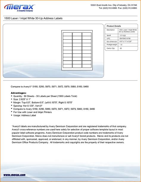 The avery 5160 is a self adhesive mailing label divided into 30 labels per sheet. Avery 8160 Template 5160 - Avery Templates In Microsoft Word Avery Com : Would anyone be so kind ...