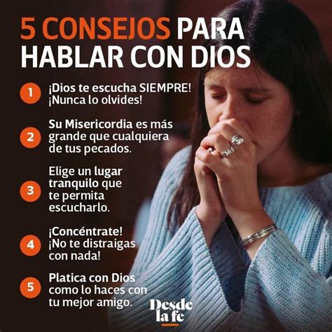 Cómo orar con Dios Sigue estos 5 sencillos pasos Desde la Fe Como