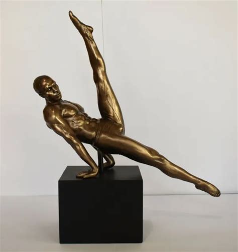 NAKED MALE STATUE Erotic Art Desire And Love Cold Cast Bronze
