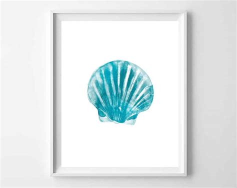 14 (free!) printables for your gallery wall. Beach Wall Art {Free Turquoise Watercolor Beach Printables}