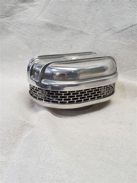 Finned Air Cleaner Polished Flathead Ford Stromberg 97 Holley 94 Hot