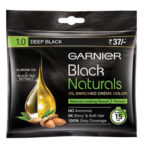 Garnier Black Naturals Deep Black Hair Color Buy 20 Ml Pack Online At