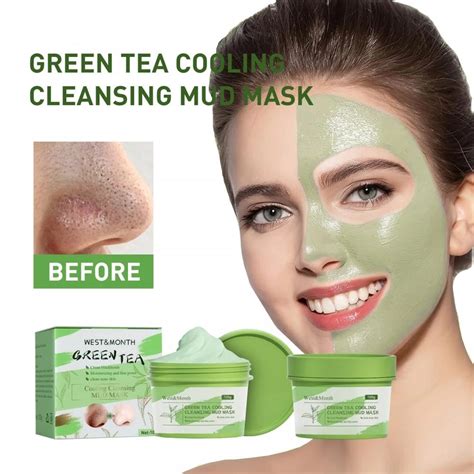 Green Tea Clay Stick Mask Acne Blackhead Removal Oil Control Deep Cleansing Fine Pores Whitening