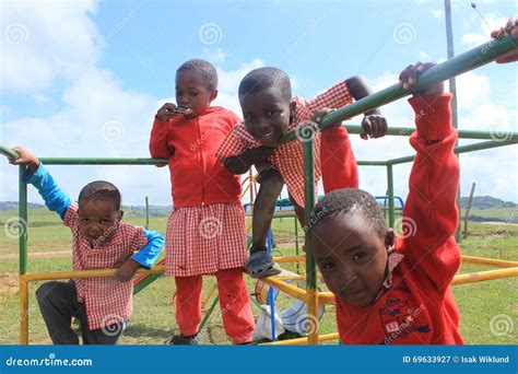 African School Children Playing