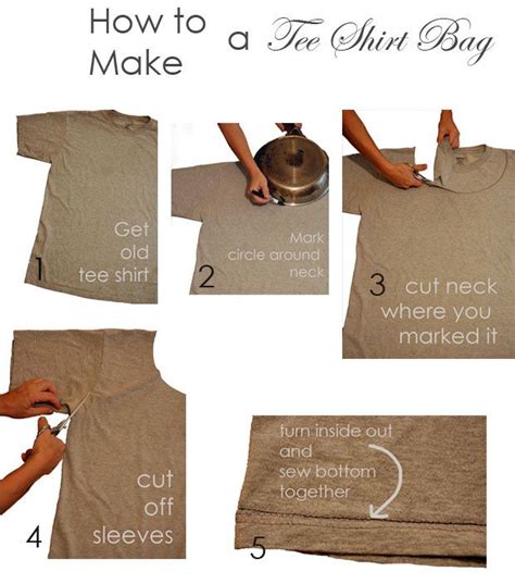 Make A Shopping Bag Out Of A T Shirtthen Take It Once Step Further