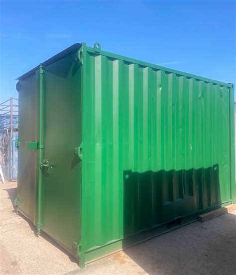 Shipping Containers 12ft S1doors Repainted Bottle Green Off132860