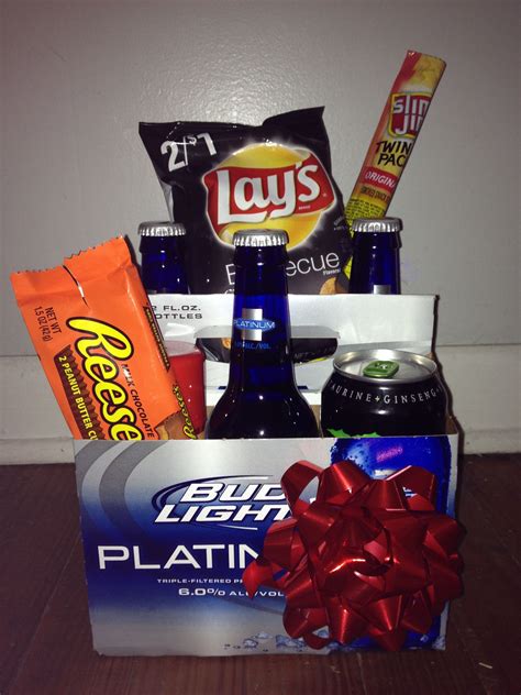 The gifts are only going to get bigger and better, so be ready! A gift basket I made for my boyfriend on our two year ...