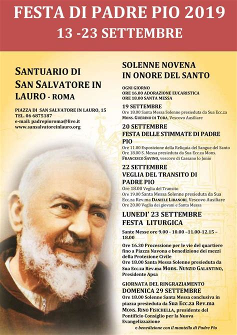 Esposte A Roma Le Reliquie Di Padre Pio Il Calendario Delle Celebrazioni