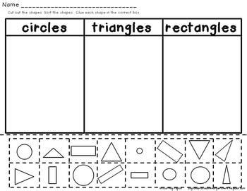 Open up new and exciting avenues of practice with our printable shapes worksheets for kindergarten students that help them obtain the. Shape Sorting K.G.2 Circle, Triangle, Rectangle by ...