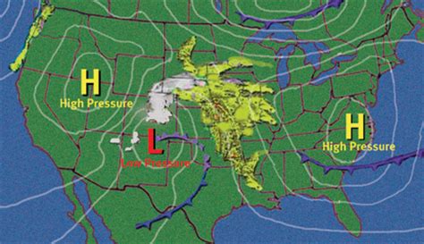 There are two classifications for low pressure systems and two for high pressure systems. Map and ChartI Illustration Two