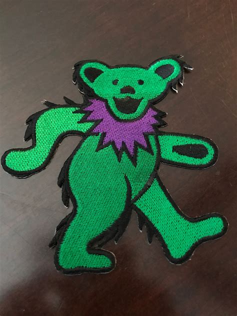 Dancing Bear Patch Grateful Dead Patch Owsley Stanley Patch Etsy