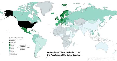 population of diasporas in the us vs the population of their country of origin r mapporn