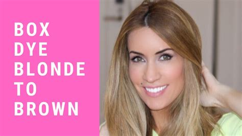Box Dye Blonde To Brown 3 Tips From An Award Winning Hair Colorist Youtube