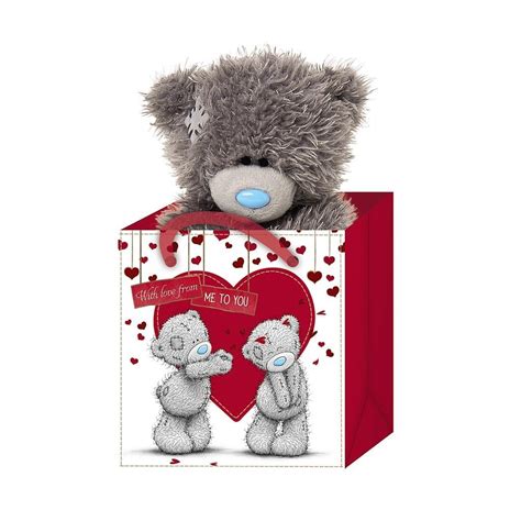 Tatty Teddy Made With Love Me To You Bear In Bag