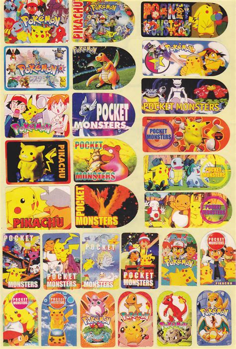 Pokemon Ruby Pokedex Sticker Collection