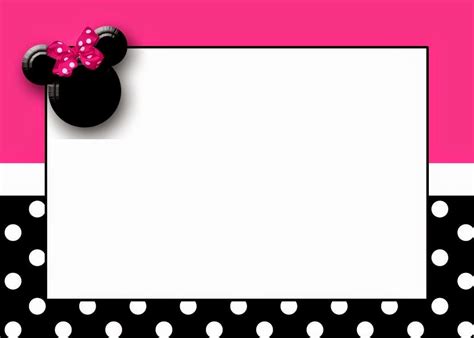 Free Printable Birthday Cards Hd Image Minnie Mouse Border Design
