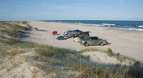 Most beach campsites are located in the slightly sheltered area behind the sand dunes. Beach camping on Portsmouth Island | Portsmouth island ...