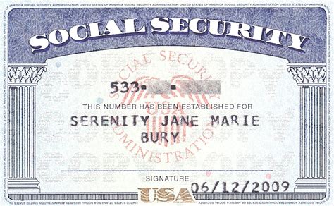 Social Security Card Template Free Printable Word Searches