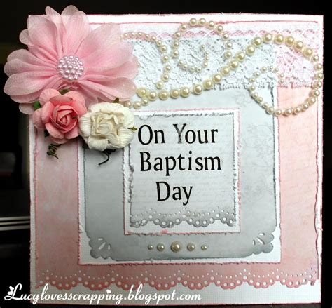 Lucy Loves Scrapping A Baptism Card